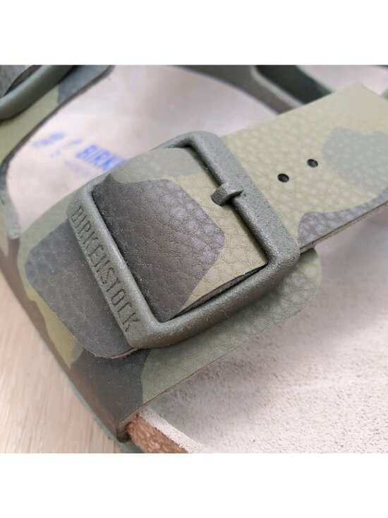 Birkenstock Mens Size 13 Sandals Milano Soft Footbed Birko-Flor Green Camo NEW main image 6